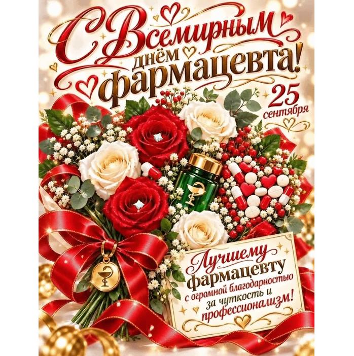 Гифка с Всемирным днём фармацевта - 25 сентября