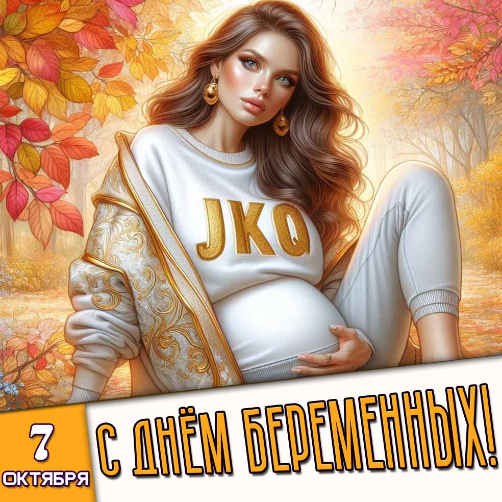 Осенняя картинка 7 октября - с днём беременных!