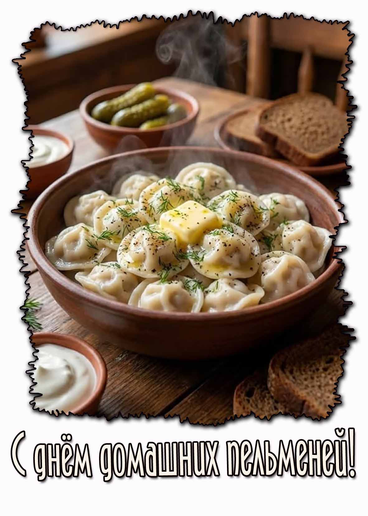 Картинка с днём домашних пельменей