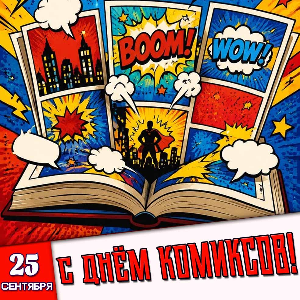 Картинка 25 сентября - с днём комиксов!