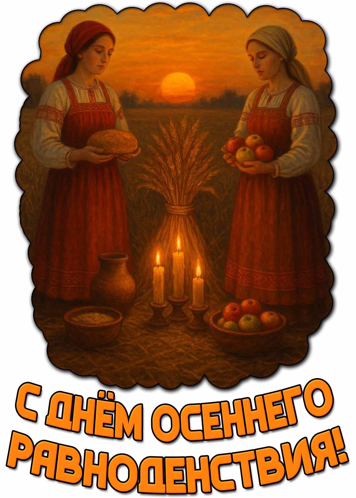 Славянская картинка с днём осеннего равноденствия