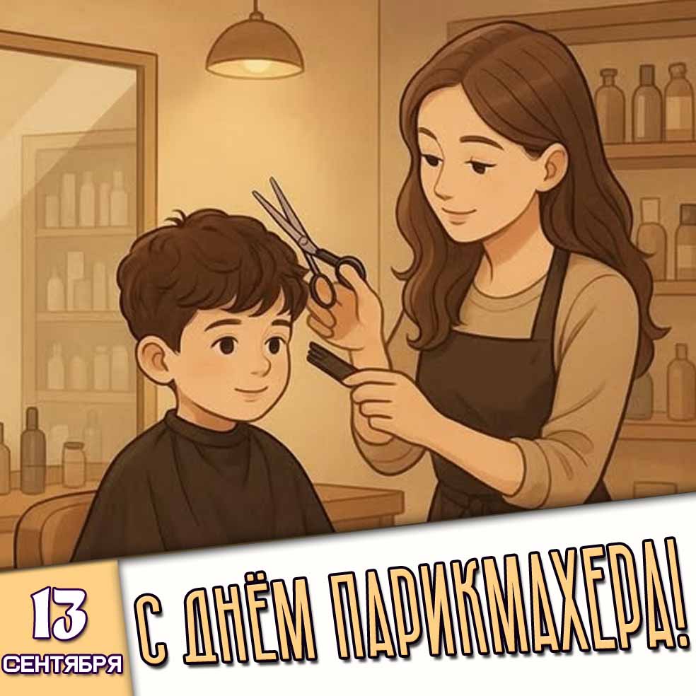 Картинка 13 сентября - с днём парикмахера!