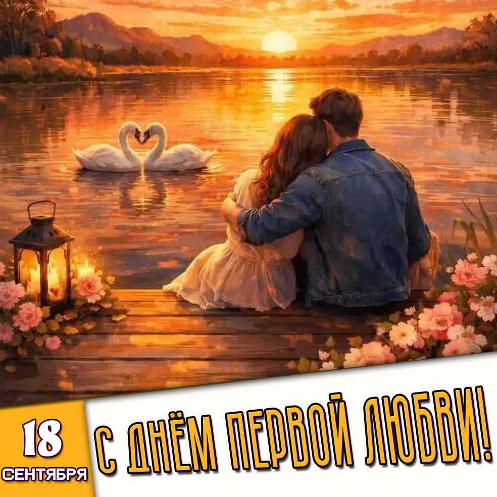 Картинка 18 сентября - с днём первой любви!