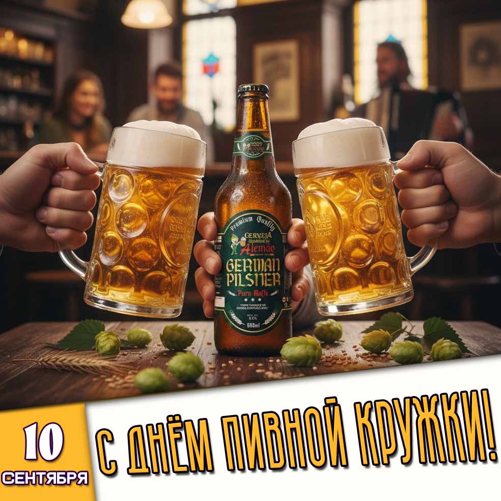 Картинка 10 сентября - с днём пивной кружки!