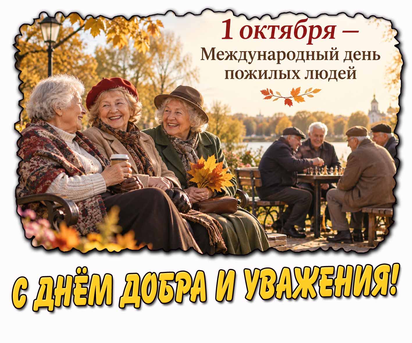 Картинка 1 октября - Международный день пожилых людей! С днём добра и уважения!