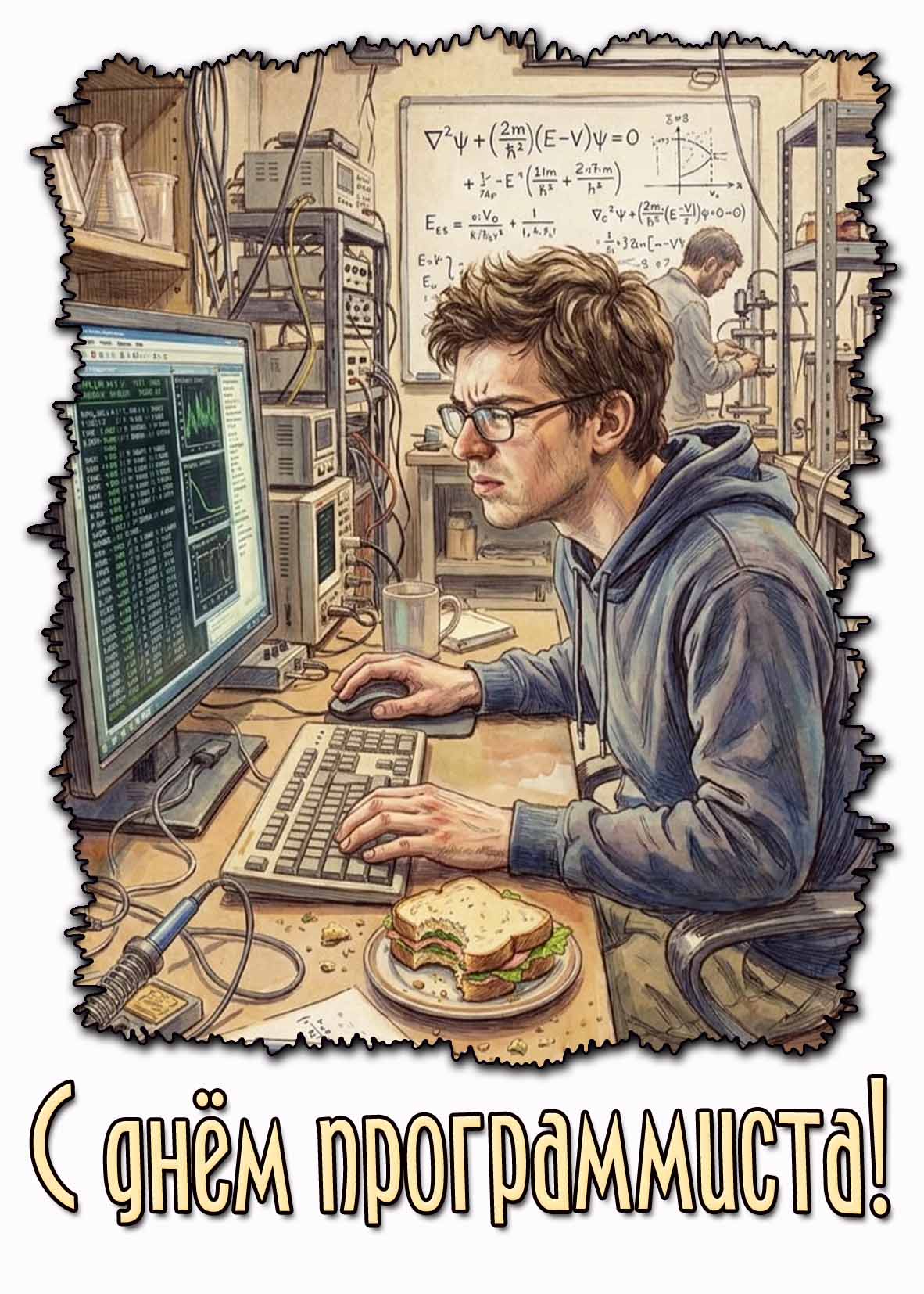 Открытка с днём программиста
