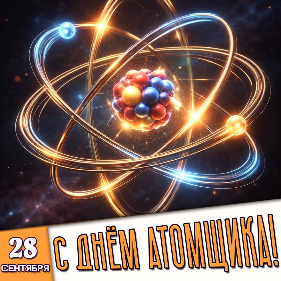 Картинка 28 сентября - с днём атомщика!
