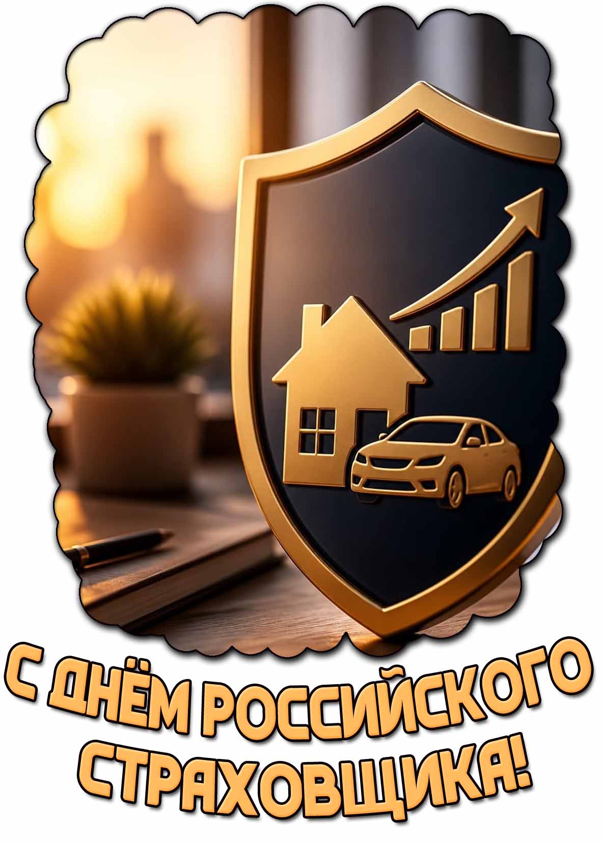 Открытка с днём российского страховщика