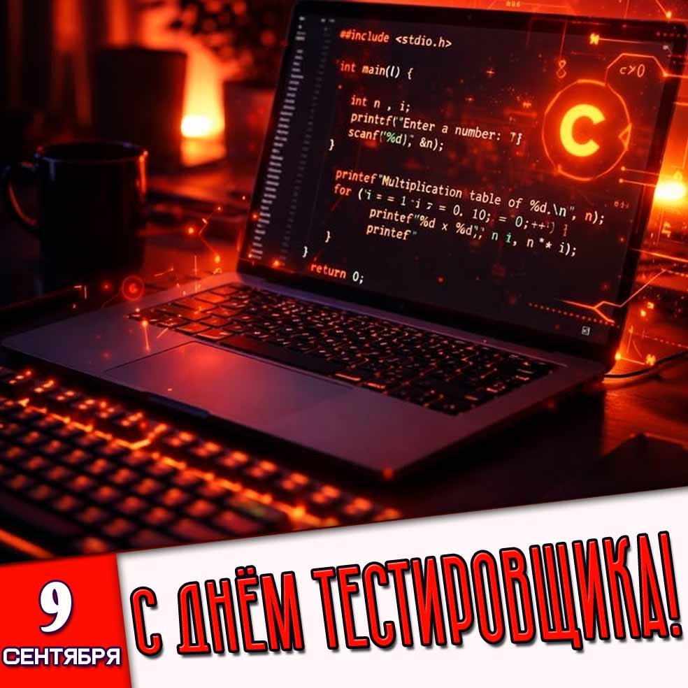 Картинка 9 сентября - с днём тестировщика!