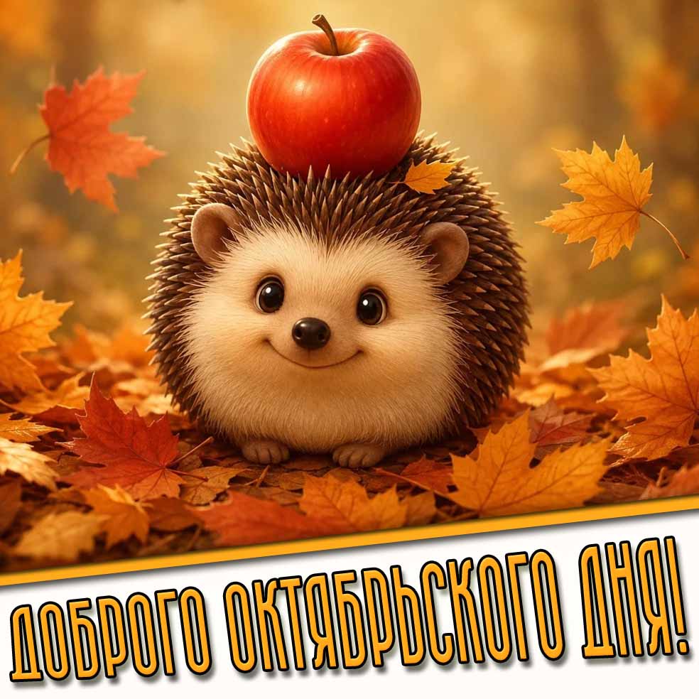 Прикольная картинка доброго октябрьского дня