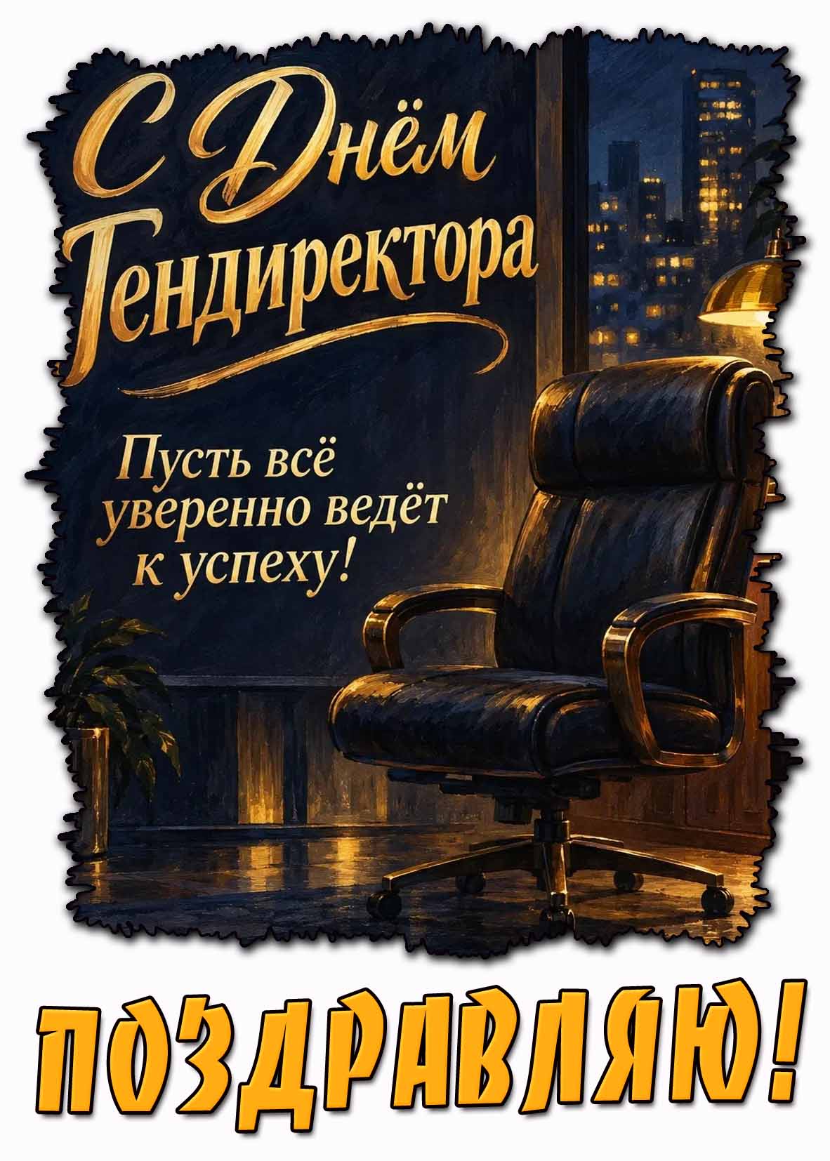 Картинка "С днём Гендиректора! Пусть всё уверенно ведёт к успеху! Поздравляю!"