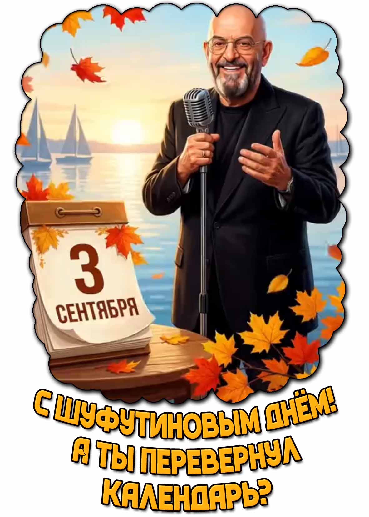 Картинка 3 сентября - С Шуфутиновым днём! А ты перевернул календарь?