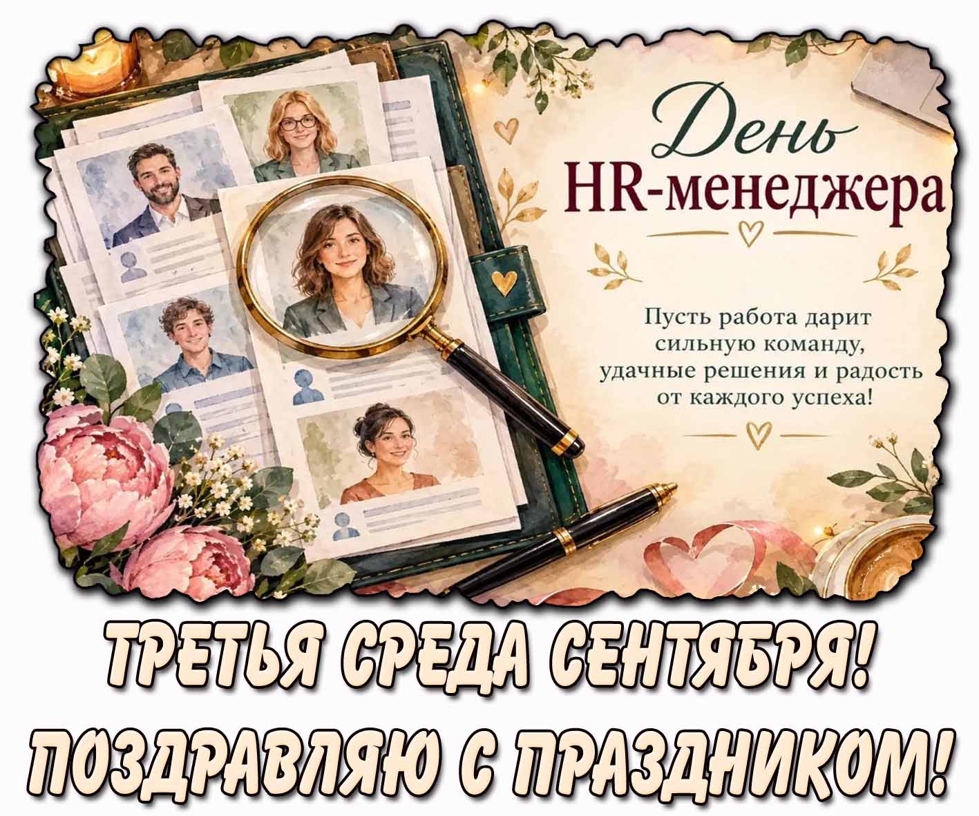 Картинка "Третья среда сентября! День HR-менеджера! Поздравляю с праздником!"