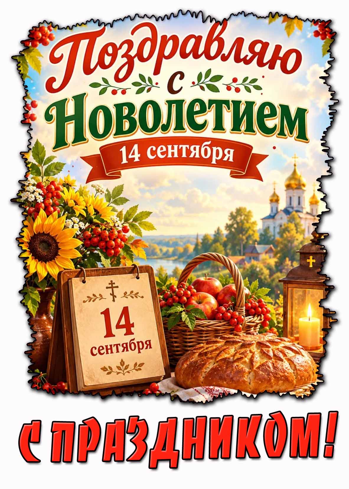 Картинка 14 сентября - поздравляю с Новолетием! С праздником!