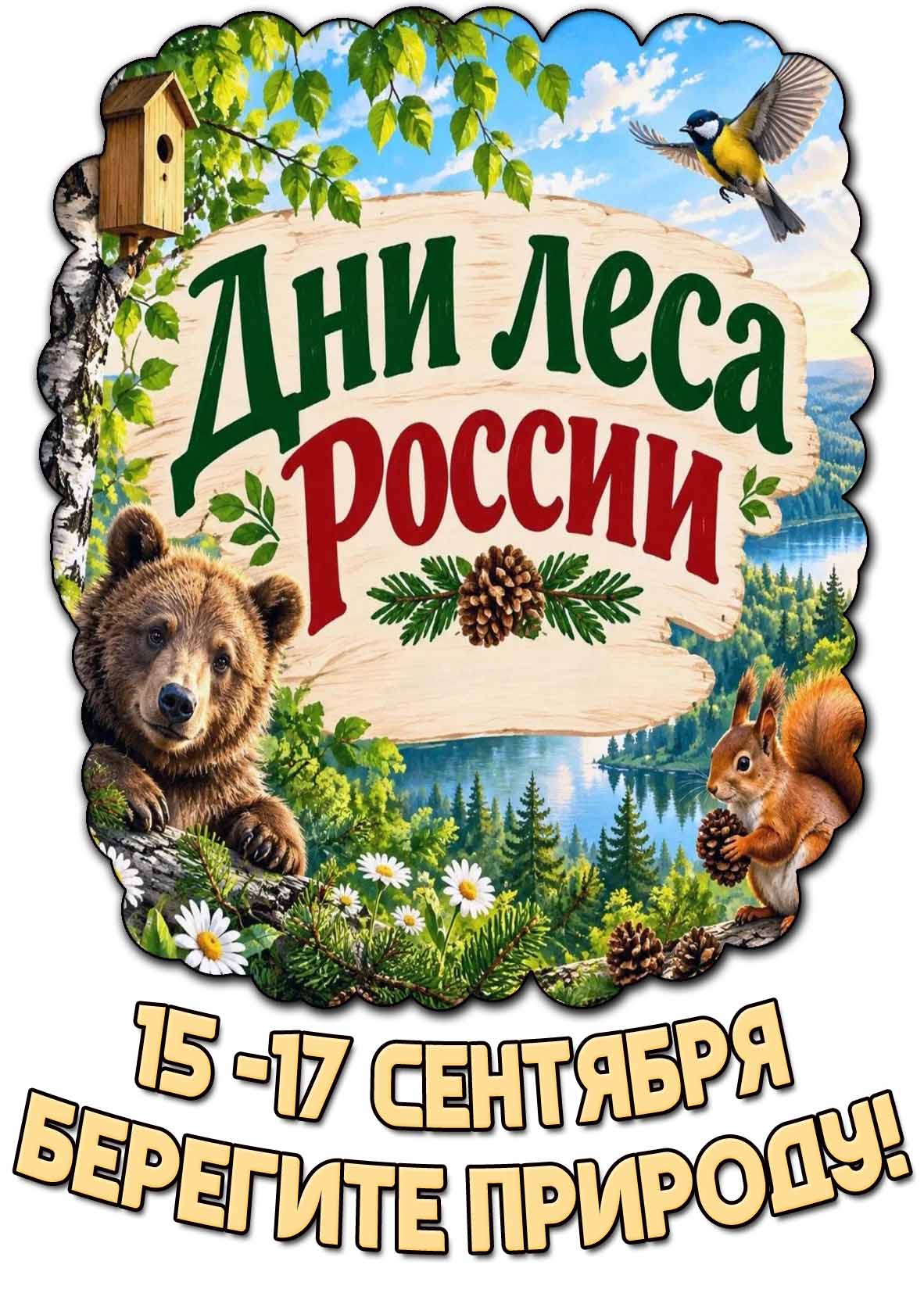 Картинка 15 -17 сентября - дни леса России! Берегите природу!