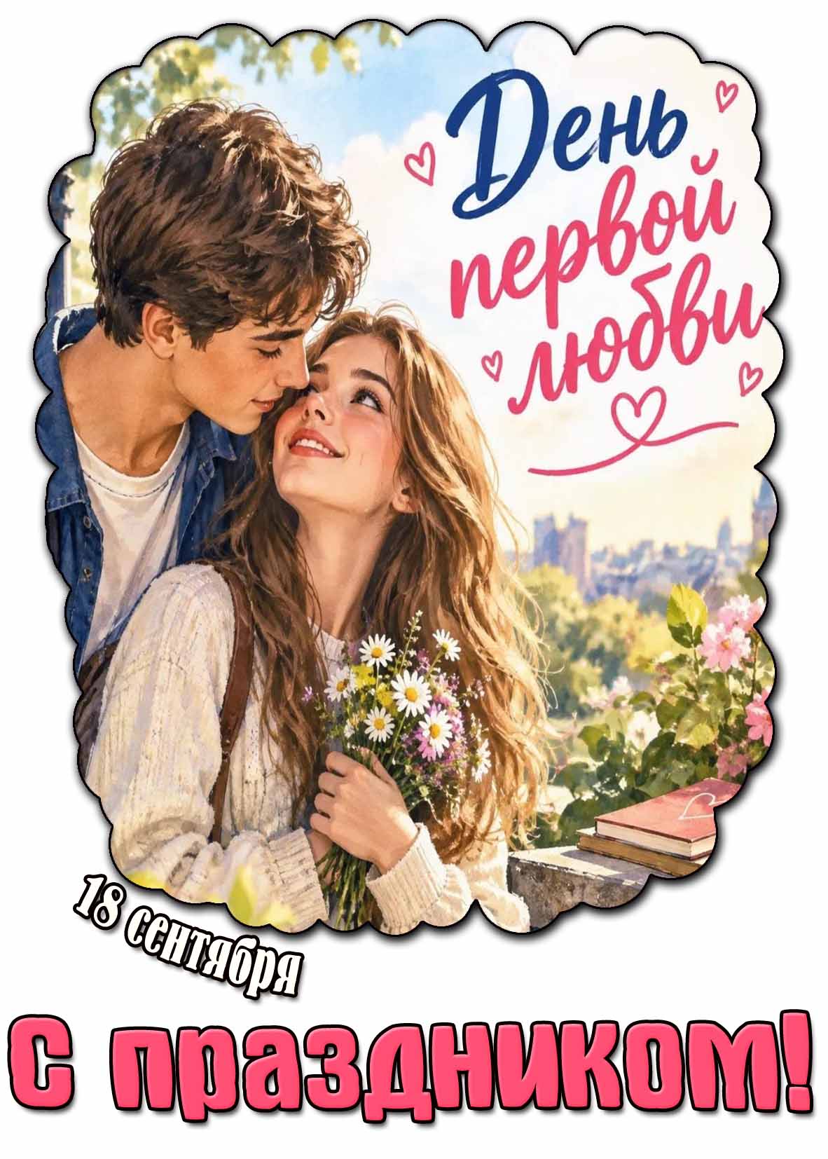 Картинка 18 сентября - день первой любви! С праздником!