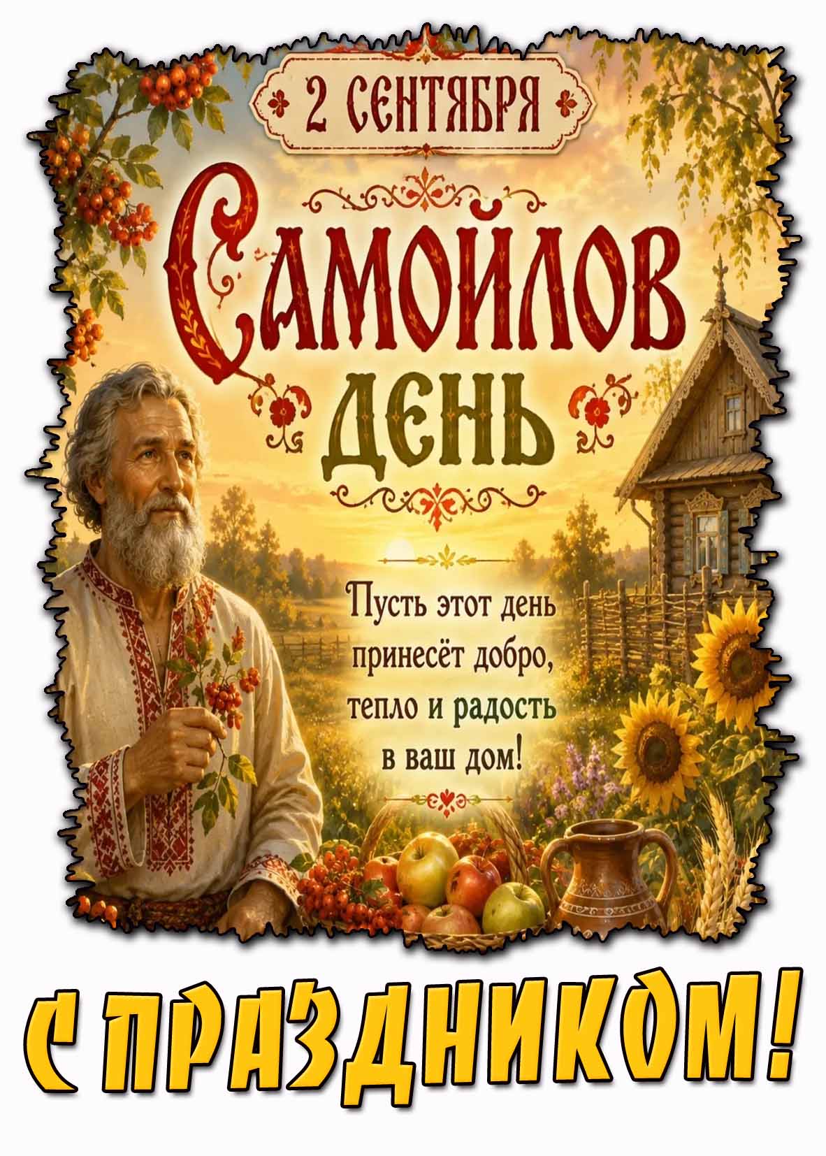 Картинка 2 сентября - Самойлов день! Пусть этот день принесёт добро, тепло и радость в ваш дом! С Праздником!