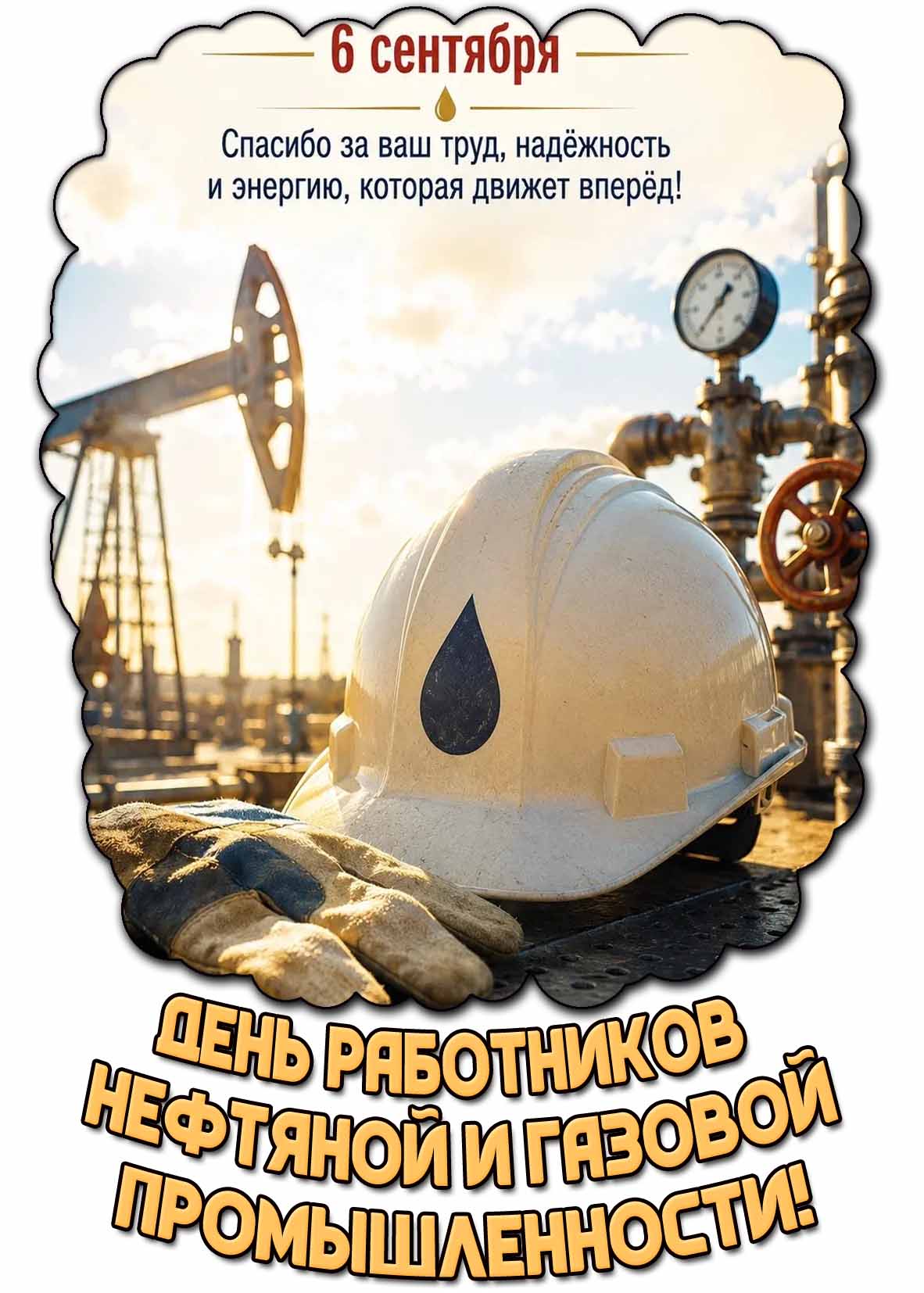 Картинка 6 сентября - день работников нефтяной и газовой промышленности!