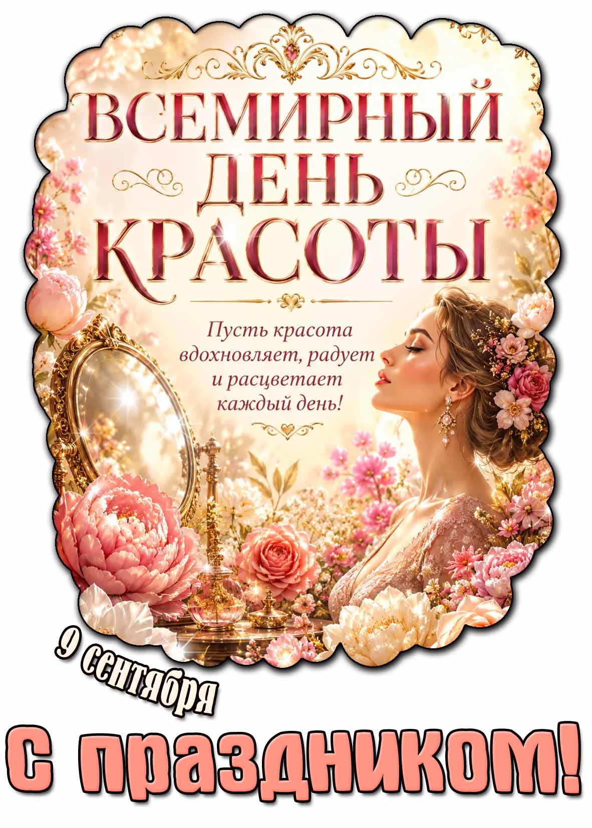 Картинка 9 сентября - Всемирный день красоты! С праздником!