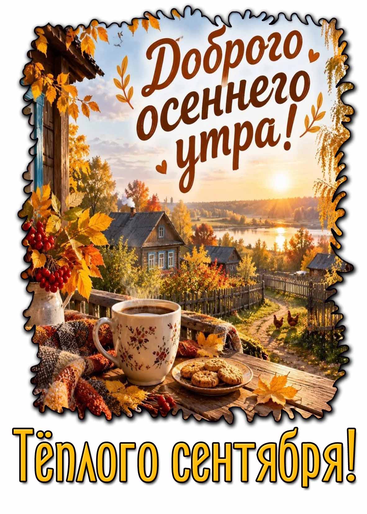 Картинка "Доброго осеннего утра! Тёплого сентября!"
