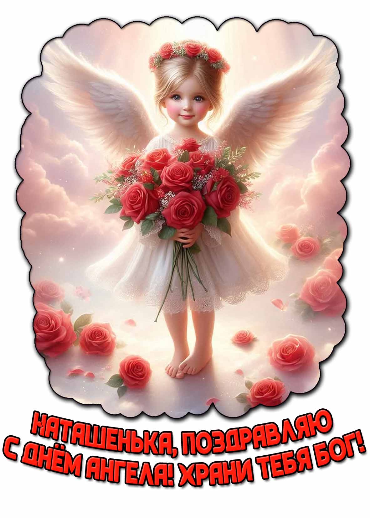 Картинка "Наташенька, поздравляю с днём ангела! Храни тебя Бог!"