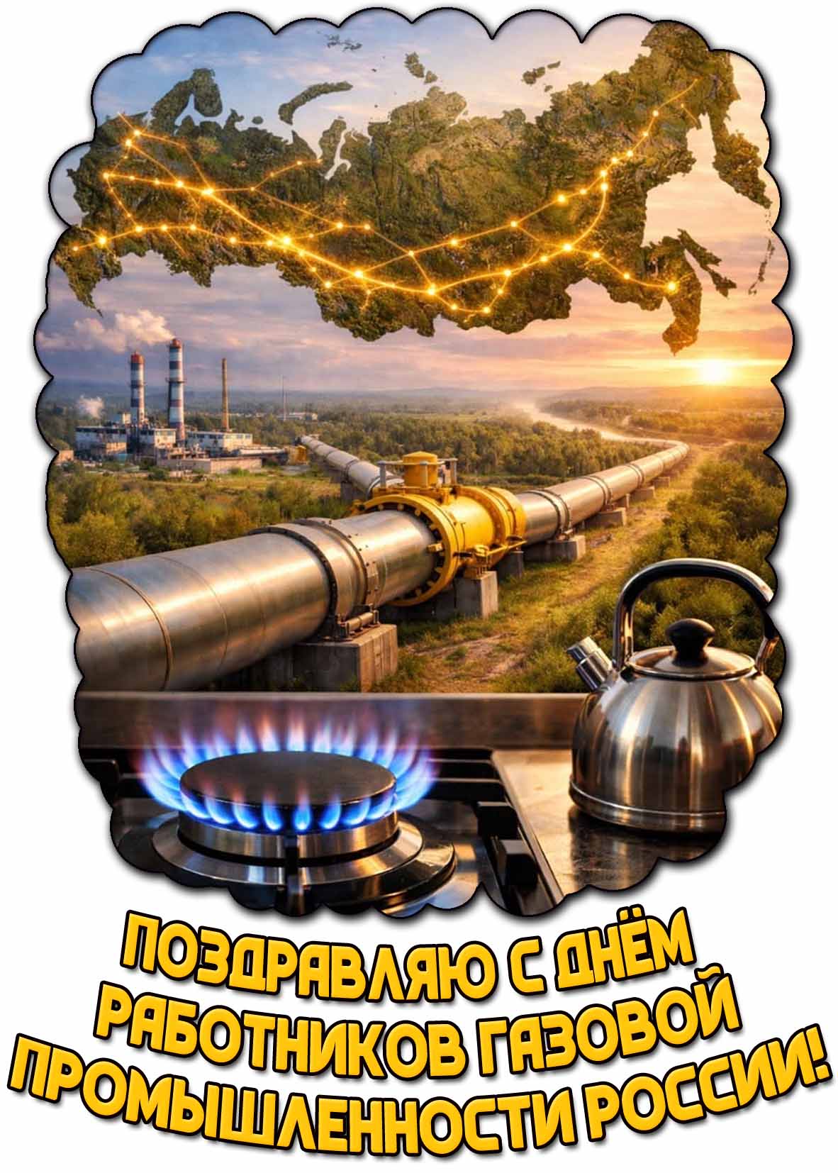 Картинка "Поздравляю с днём работников газовой промышленности России!"