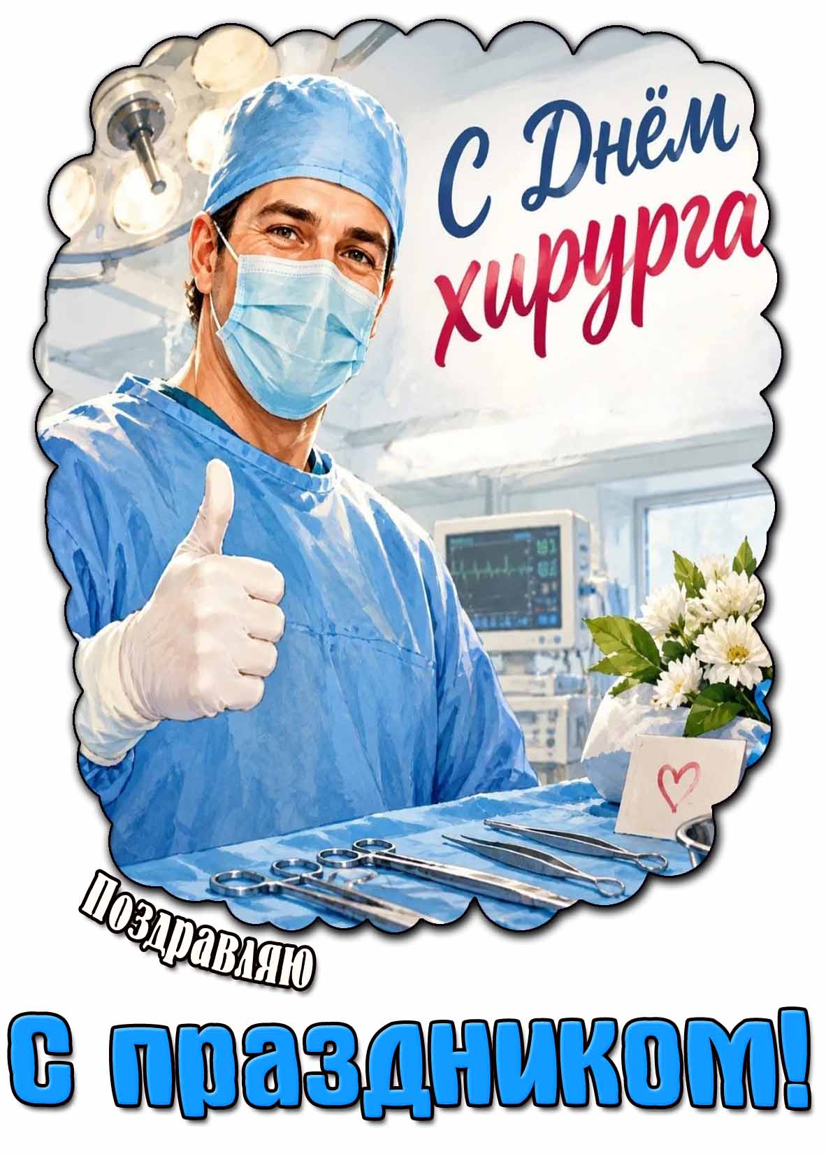 Картинка "С днём хирурга! Поздравляю с праздником!"