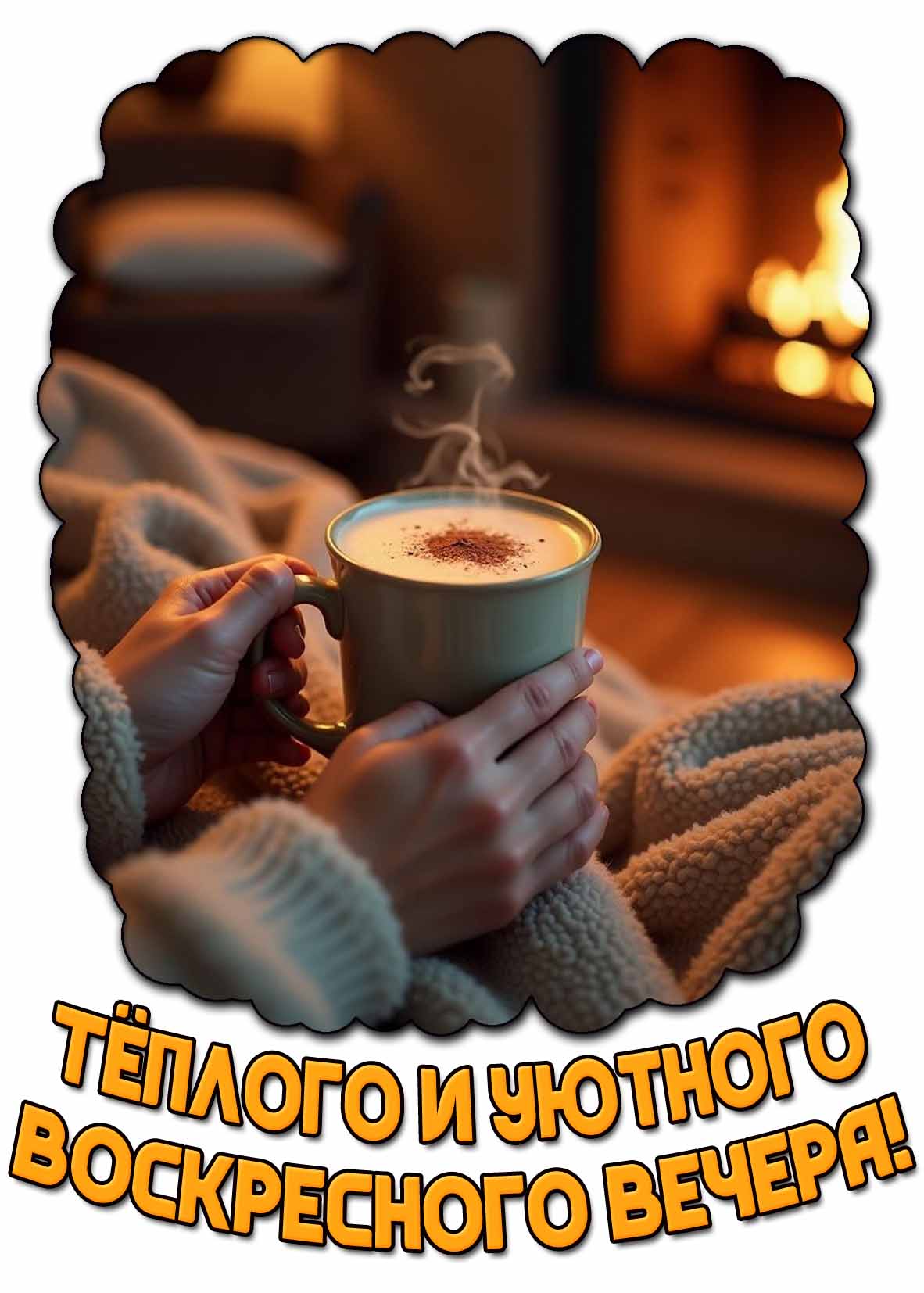 Картинка "Тёплого и уютного воскресного вечера!"