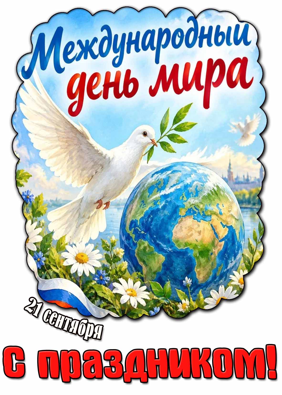 Красивая картинка 21 сентября - Международный день мира! С праздником!