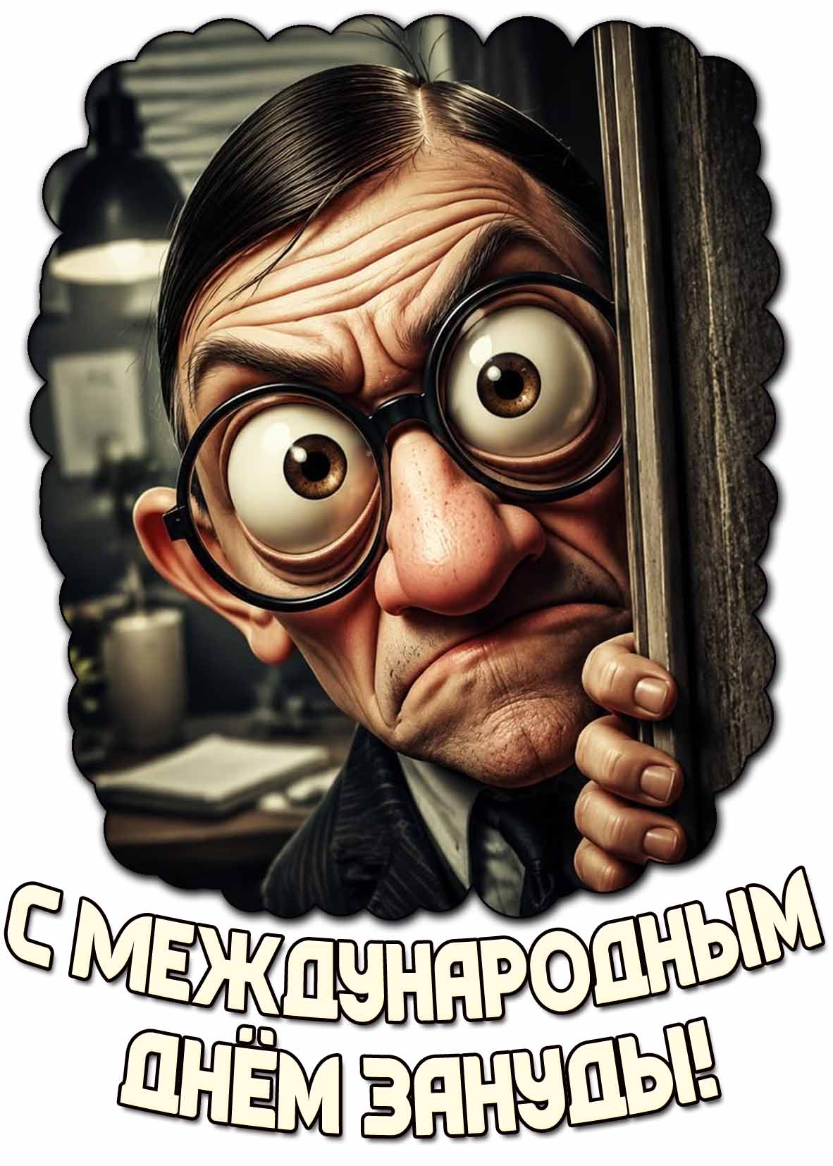 Открытка с Международным днём зануды