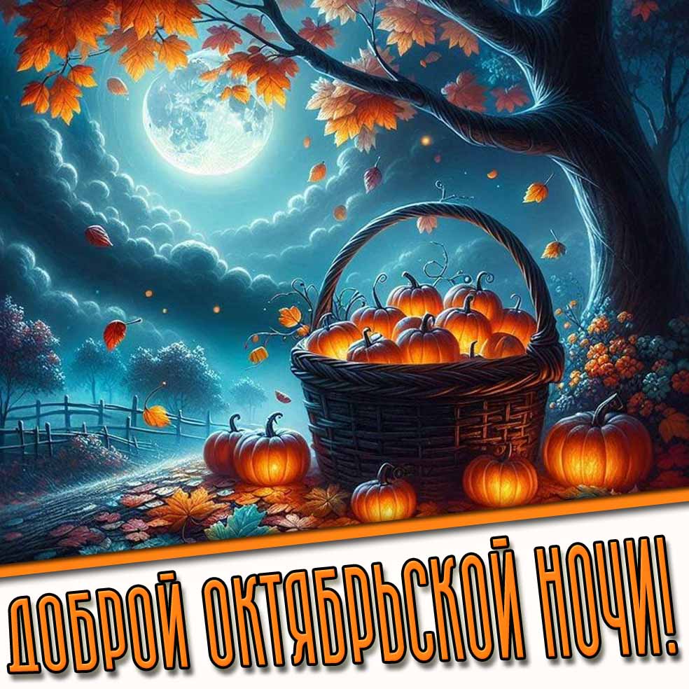 Доброй октябрьской ночи! - красивая картинка