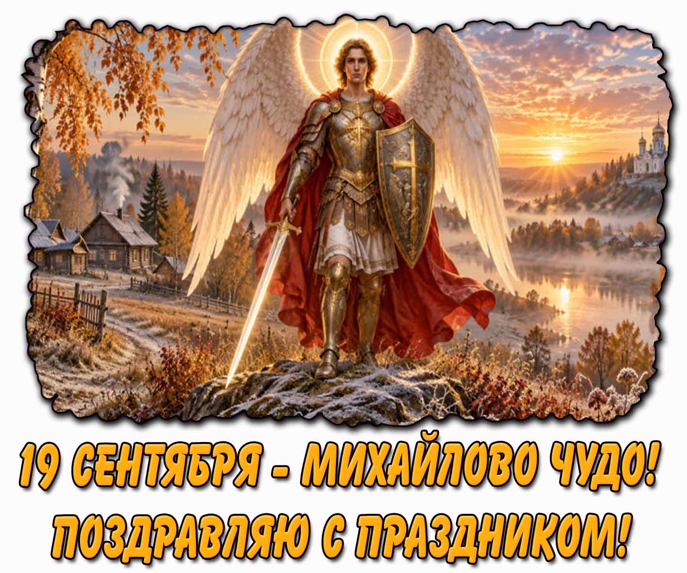 Осенняя картинка 19 сентября - Михайлово чудо! Поздравляю с праздником!