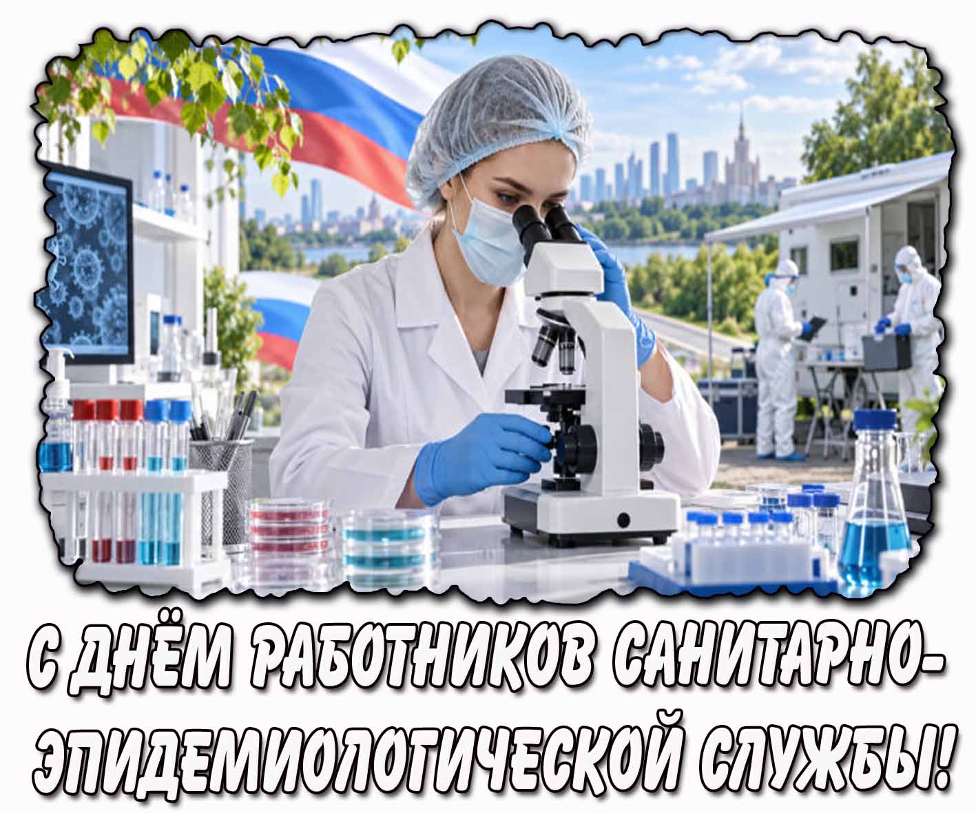 Открытка с днём работников санитарно-эпидемиологической службы