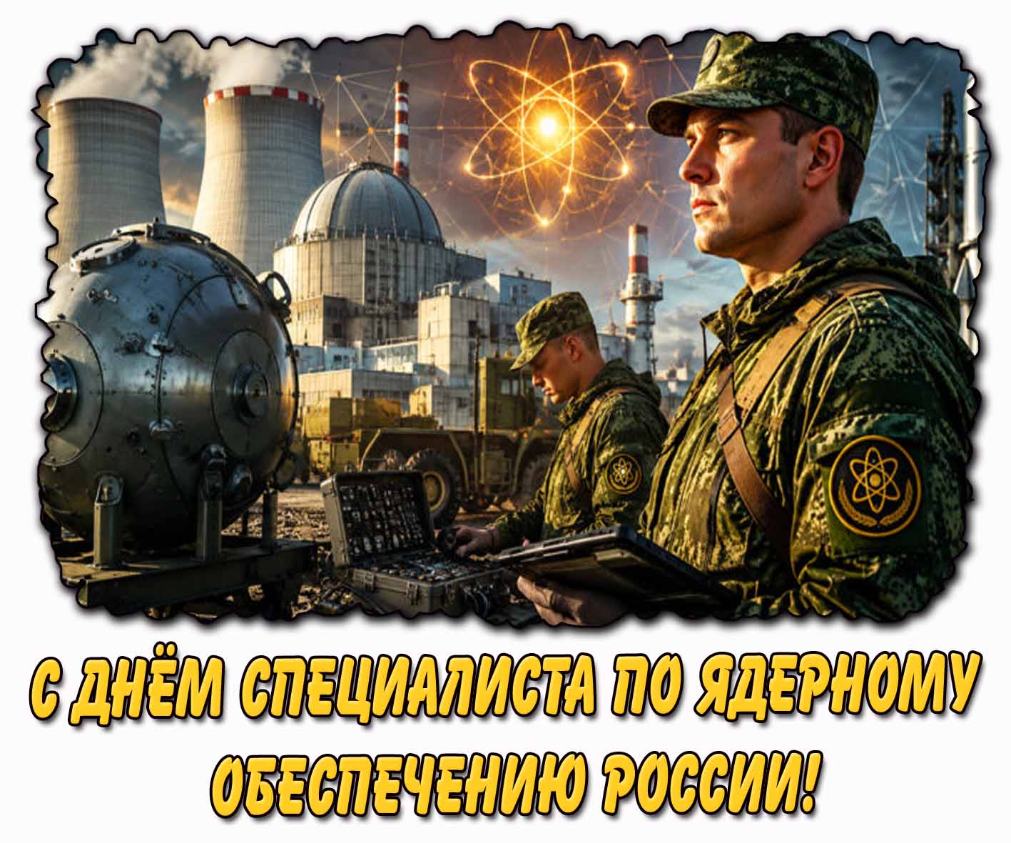 Открытка с днём специалиста по ядерному обеспечению России