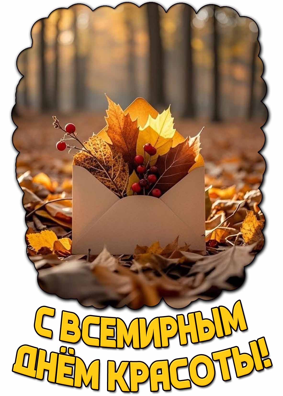 Открытка с Всемирным днём красоты