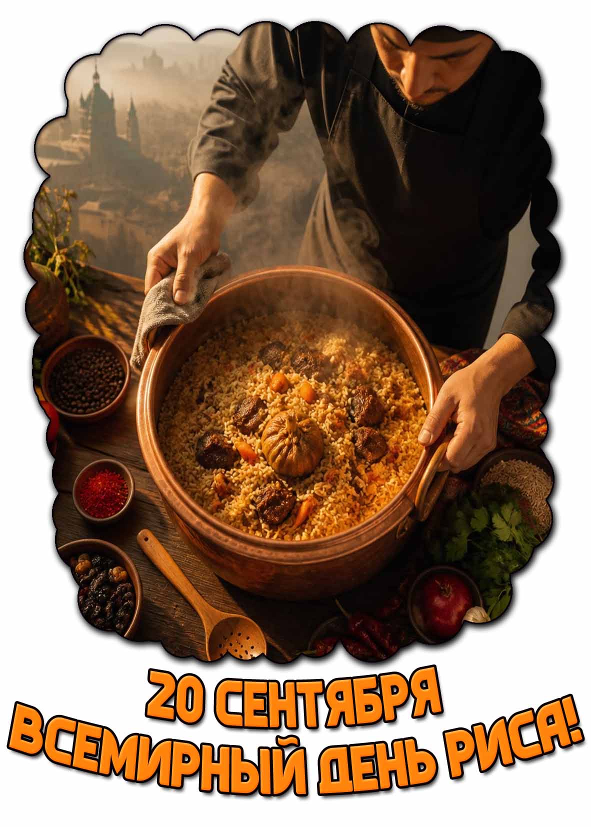 Открытка 20 сентября - Всемирный день риса!