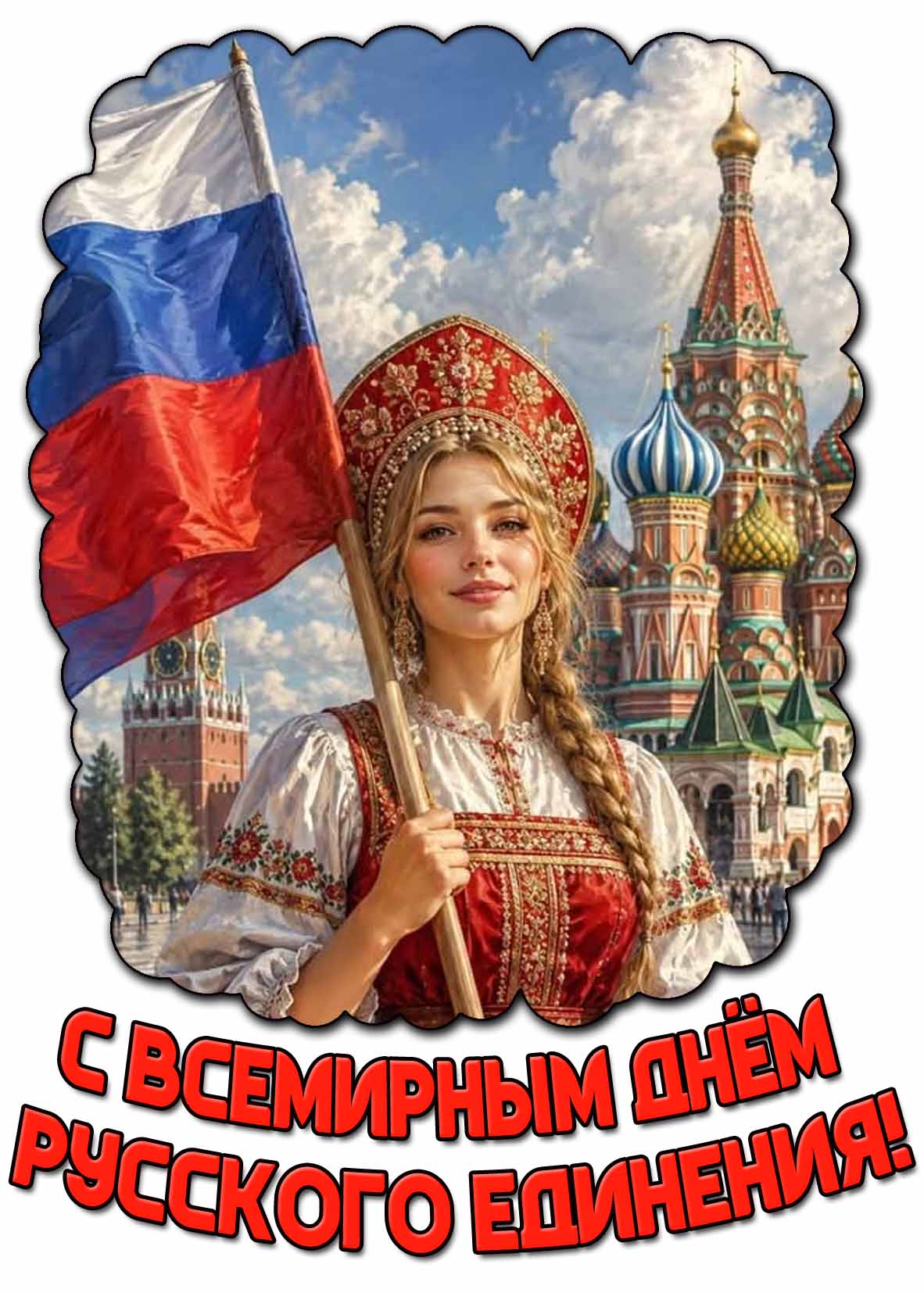 Красивая картинка с Всемирным днём русского единения
