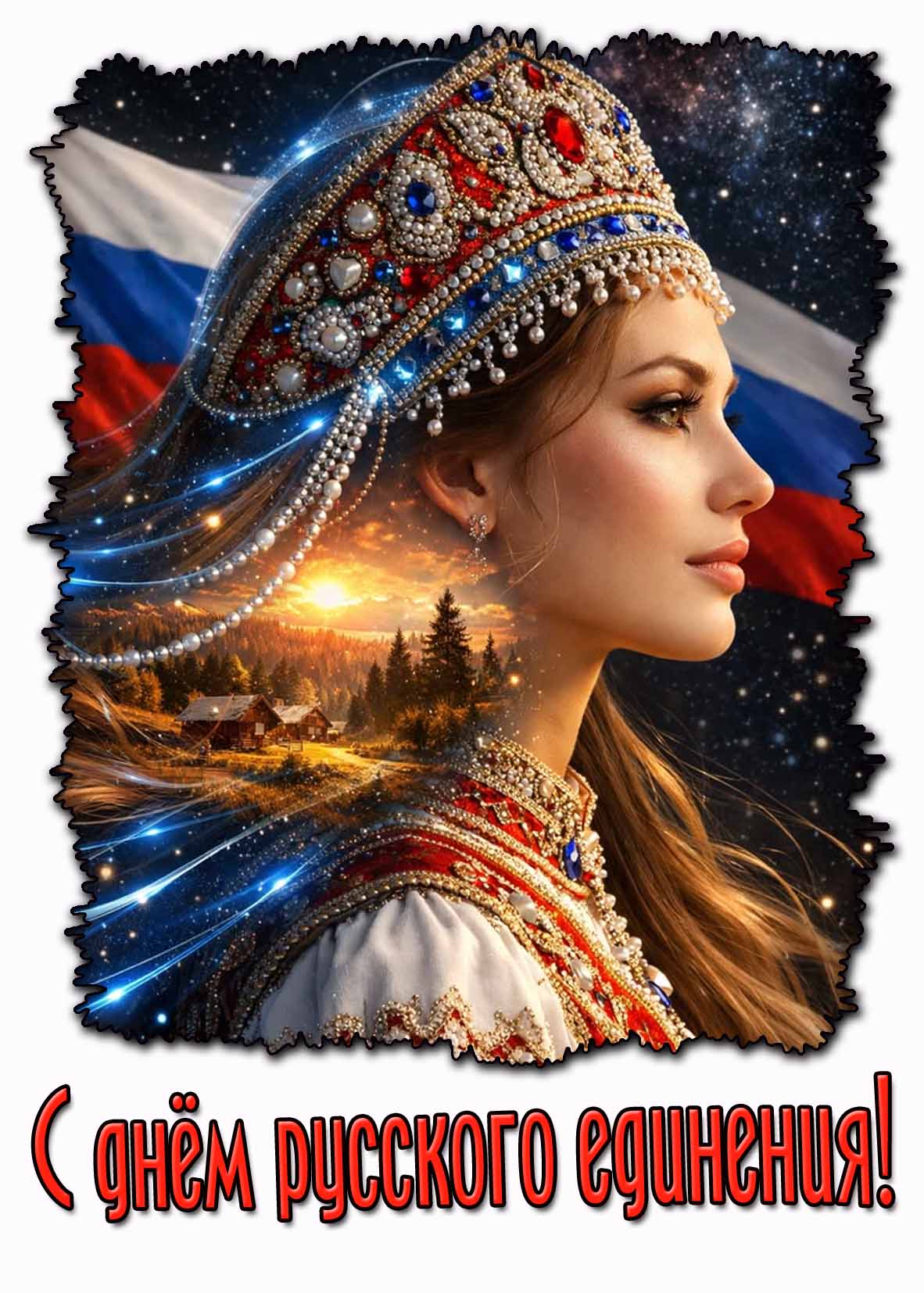 С днём русского единения! - красивая картинка