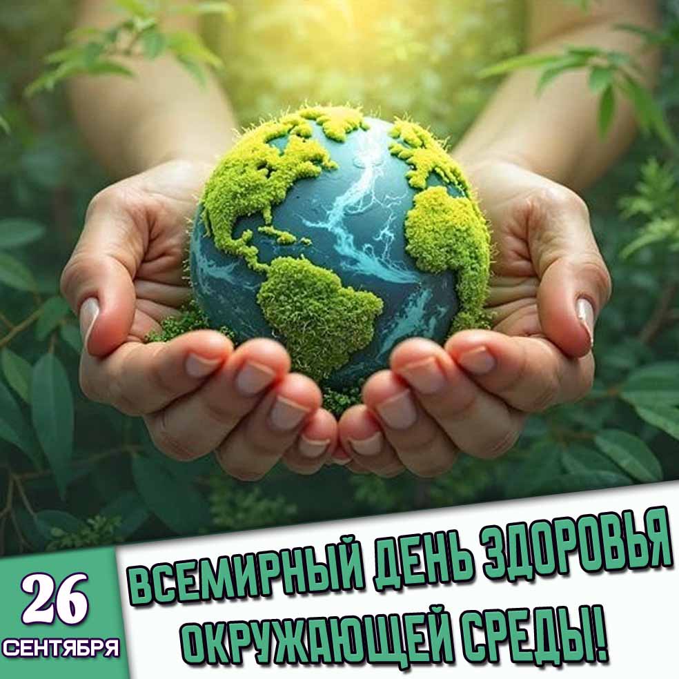 Картинка 26 сентября - Всемирный день здоровья окружающей среды!