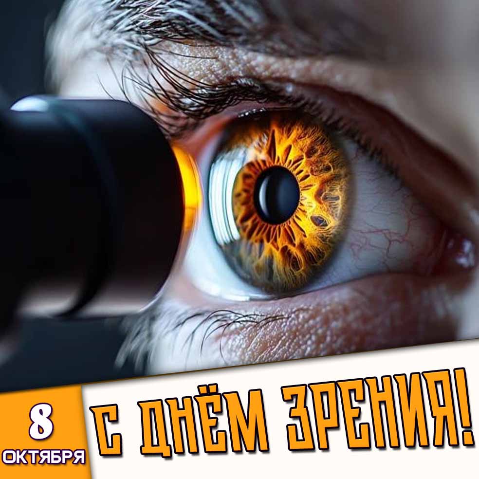 Картинка 8 октября - с днём зрения!
