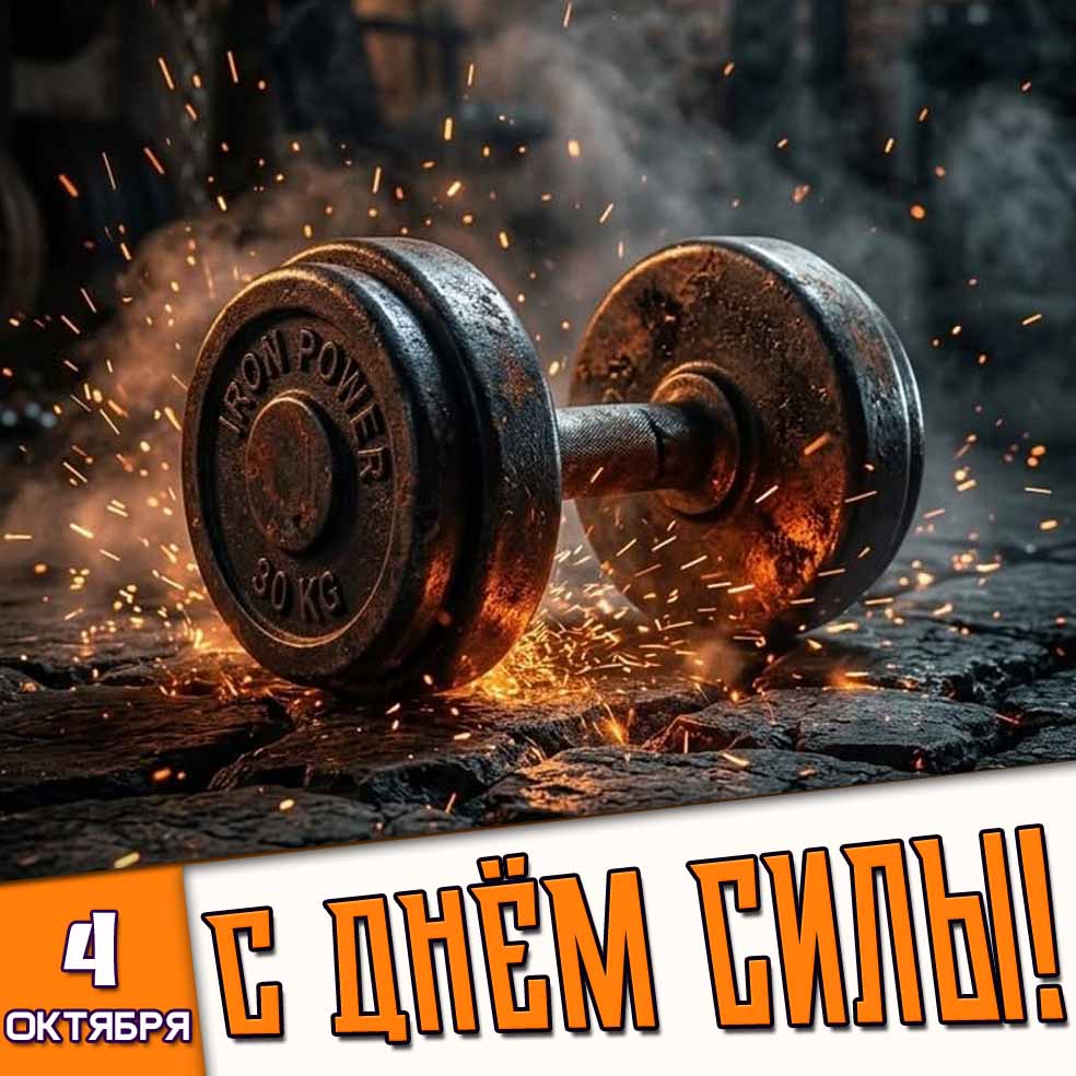 Картинка 4 октября - с днём силы!