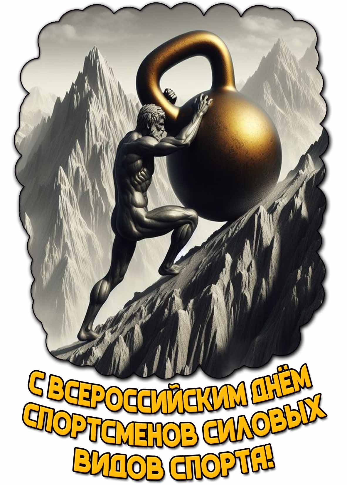 Картинка с Всероссийским днём спортсменов силовых видов спорта