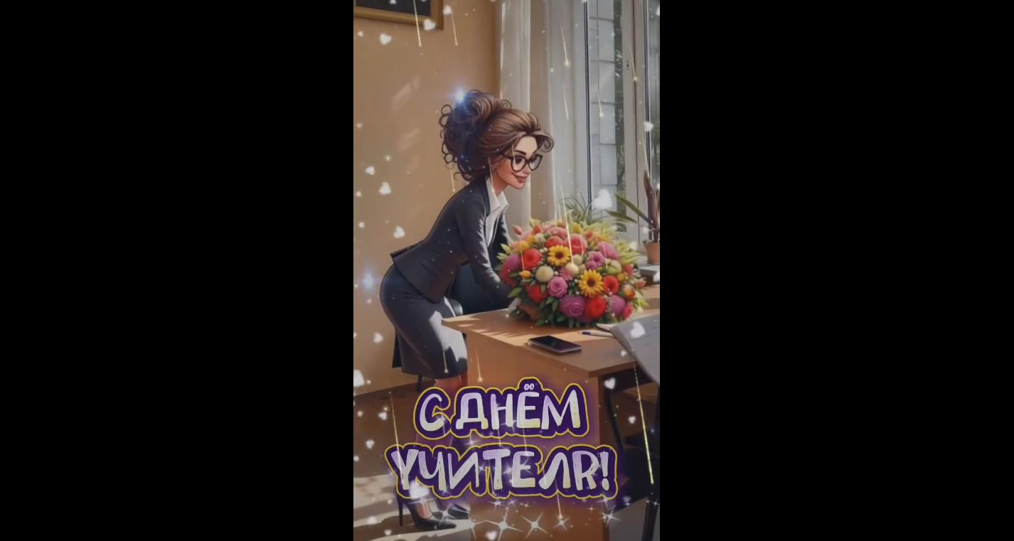 Музыкальное видео поздравление с днём учителя