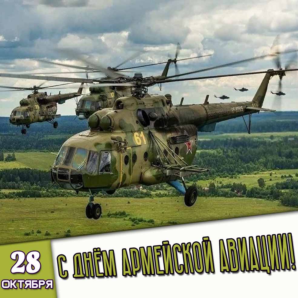 Картинка 28 октября - с днём армейской авиации!
