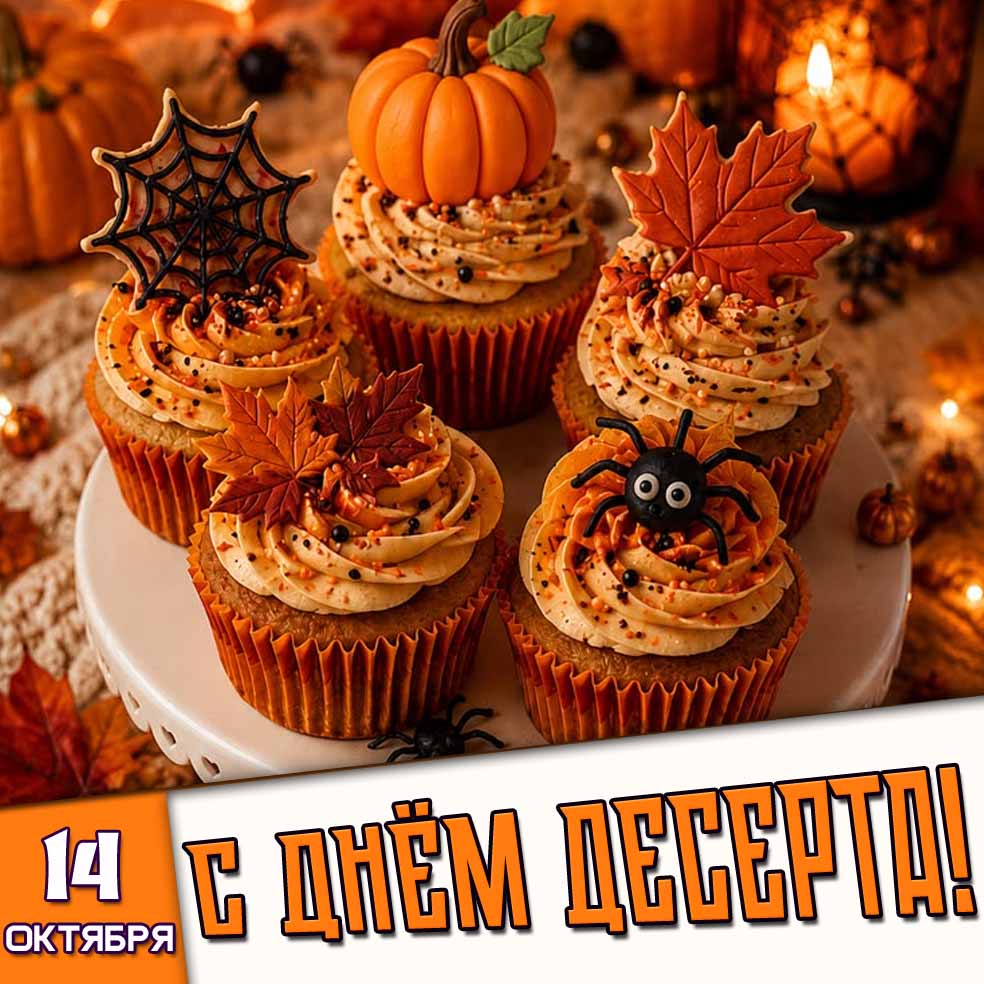 Картинка 14 октября - с днём десерта!