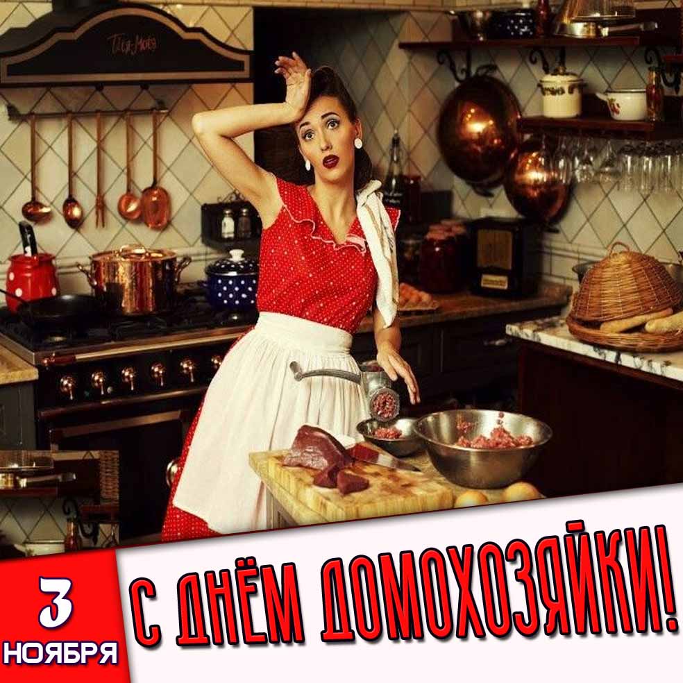 КартинкКартинка 3 ноября - с днём домохозяйки!а 3 ноября - с днём домохозяйки!