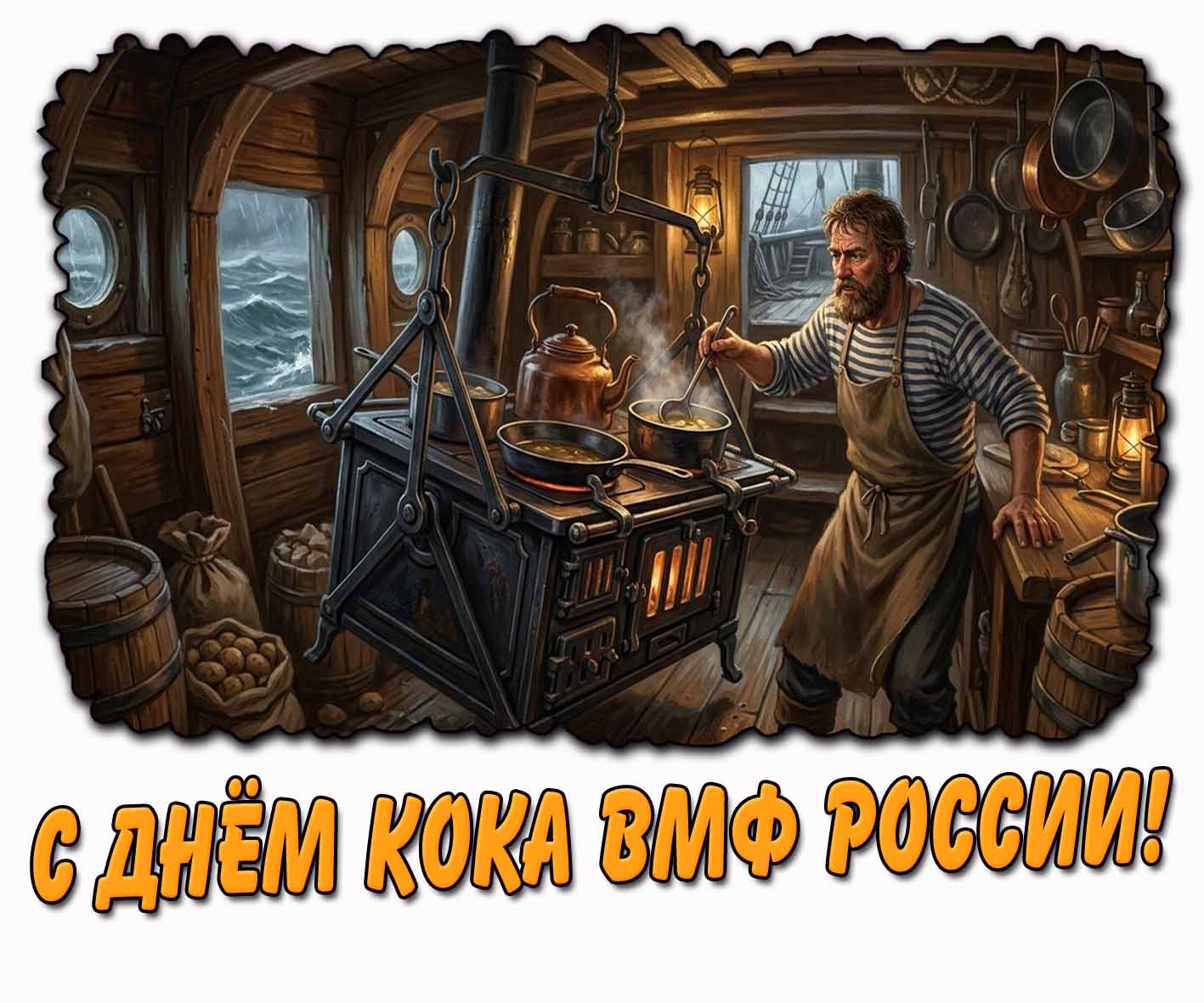 Открытка с днём кока ВМФ России
