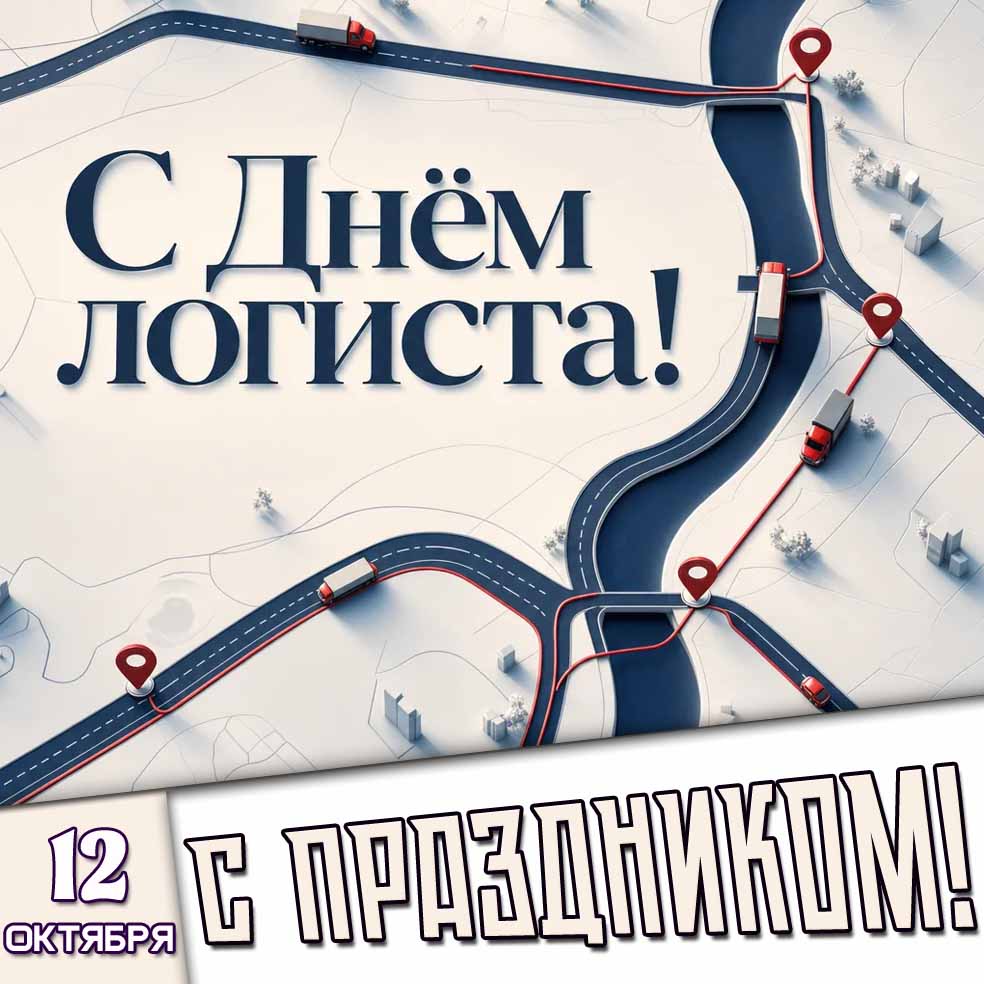 Картинка 12 октября - с днём логиста! С праздником!