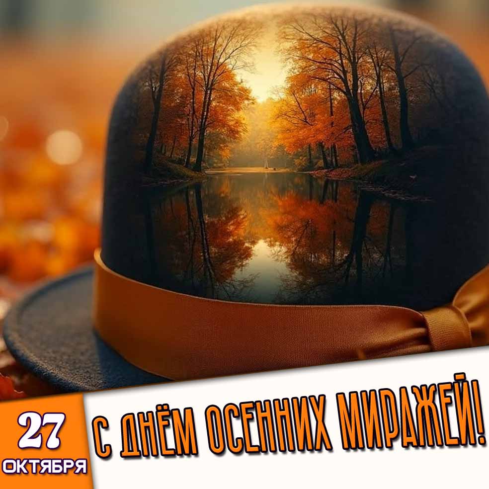 Картинка 27 октября - с днём осенних миражей!
