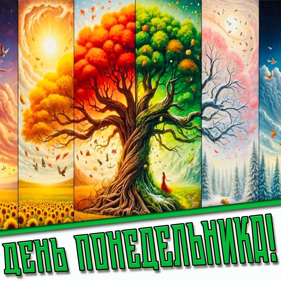 Картинки доброго дня понедельника по временам и месяцам года